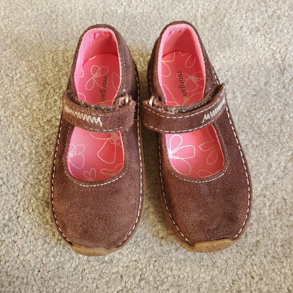 Brown Suede Mary Janes - Size 8M - Great condition